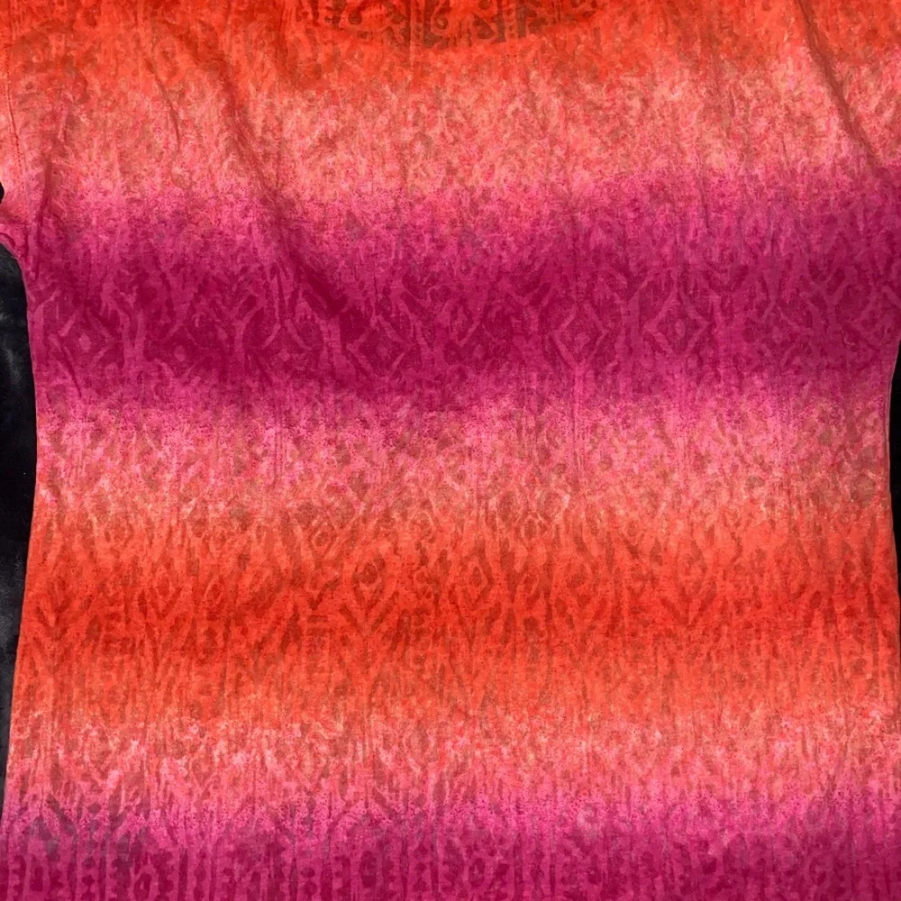 Lauren Ralph Lauren Womens Pink & Orange Top With Tie At Bottom Size S
